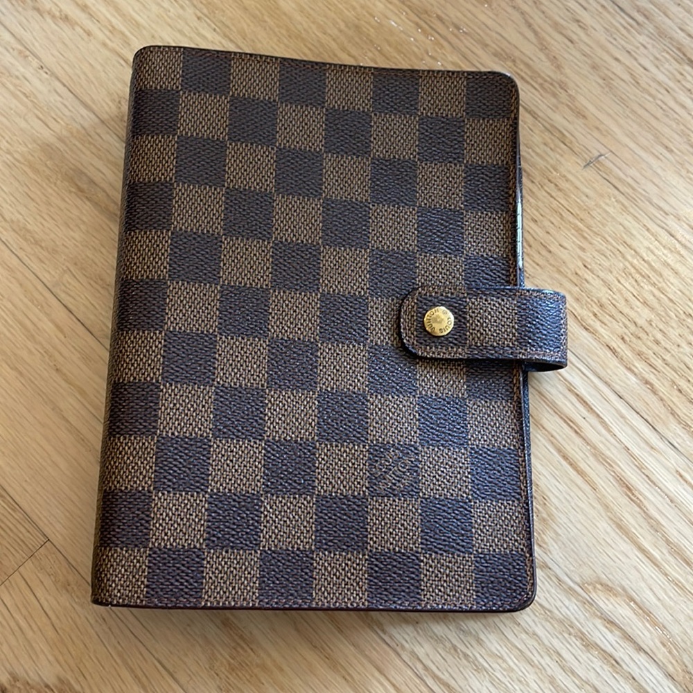 Authentic Louis Vuitton Medium Ringed Agenda Cover | LV Pen | Organizer, Planner